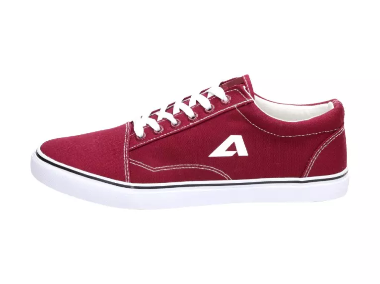 Bordowe trampki damskie American Club Lh18-ns