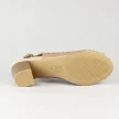 Beżowe ażurowe sandały damskie na słupku M.DASZYŃSKI 1954-9