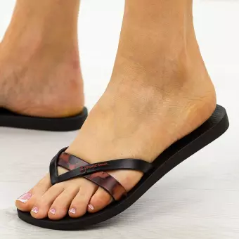 Czarne płaskie japonki damskie Ipanema Kirei 83673
