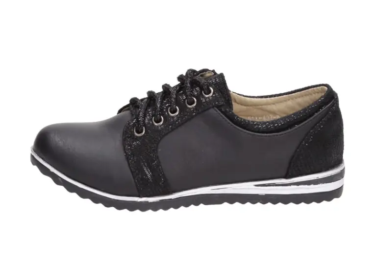 Czarne półbuty dziecięce buty Badoxx 437