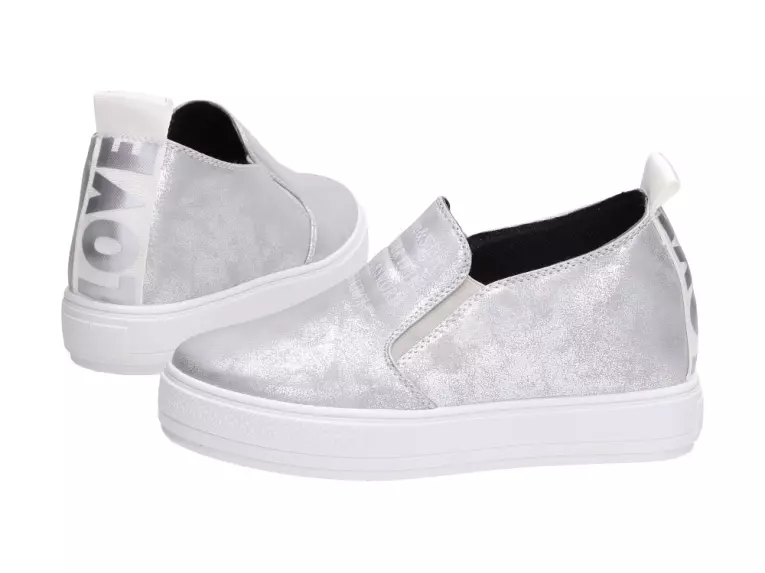 Srebrne sneakersy, buty damskie Vices Vd02-40