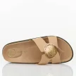 Beżowe płaskie klapki damskie Filippo Dk6972/25