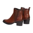 Camelowe sztyblety, botki damskie na obcasie VINCEZA 10625 PU