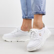 Białe skórane sneakersy damskie Filippo Dp2138/24