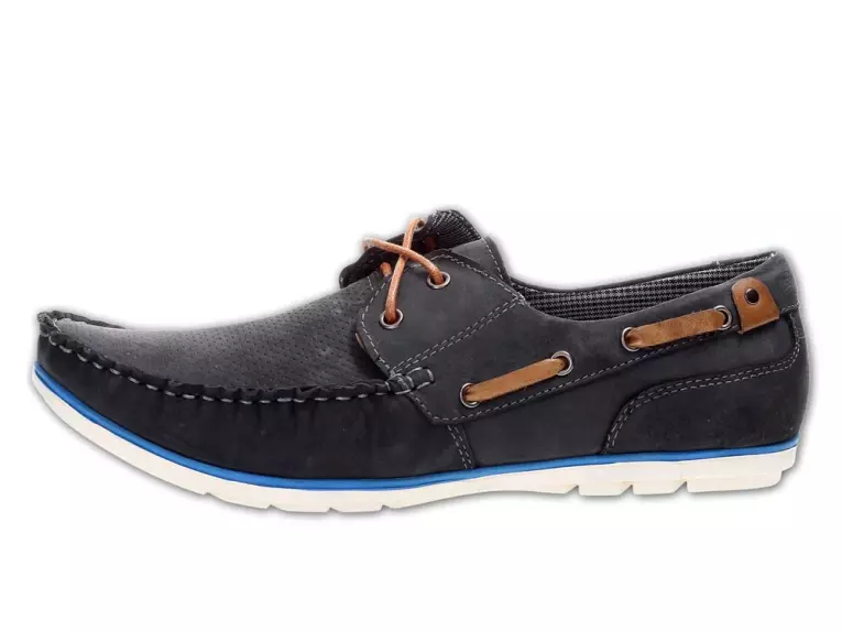 -50% Mokasyny, buty męskie Wishot 293 granat