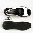 Białe sandały damskie na koturnie SERGIO LEONE SK853