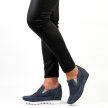 Niebieskie ażurowane sneakersy damskie JEZZI SA170-9