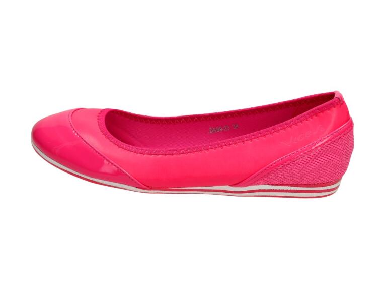 Baleriny damskie buty Vices A899-23 Fuksja