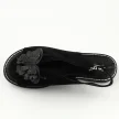Czarne zamszowe sandały damskie z motylem Jezzi 2266-10