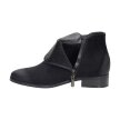 Czarne zamszowe botki damskie VINCEZA 10615