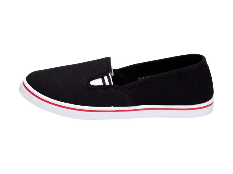 Czarne tenisówki damskie McKeylor 7907 Slip On