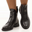 Czarne skórzane botki damskie Filippo Dbt7219/25