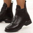 Czarne skórzane botki damskie Filippo Dbt7219/25