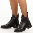 Czarne skórzane botki damskie Filippo Dbt7219/25