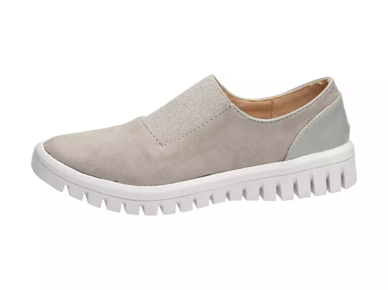 Slip On Szare półbuty, buty damskie Vices 3059