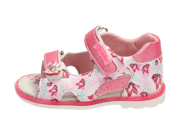 Różowe sandałki, buty dziecięce Badoxx 494