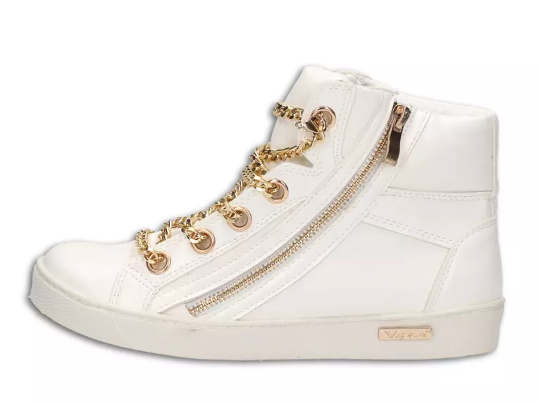 Wiosenne sneakersy damskie białe Y405-41