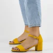 Żółte sandały, buty damskie FILIPPO DS787