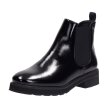 Czarne botki damskie SERGIO LEONE BT560 LAKIER