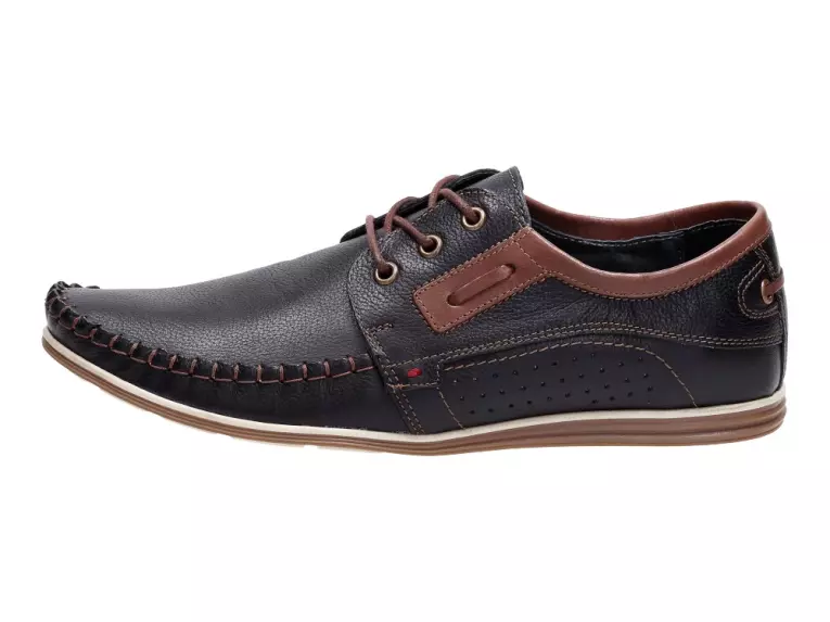 Czarne markowe Polskie buty męskie Abis 4228