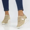 Beżowe skórzane sneakersy damskie FILIPPO DP3550/22