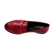 Czerwone mokasyny damskie, półbuty VINCEZA 10695