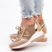 Beżowe sneakersy półbuty damskie VINCEZA 10745