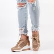 Beżowe sneakersy półbuty damskie VINCEZA 10745