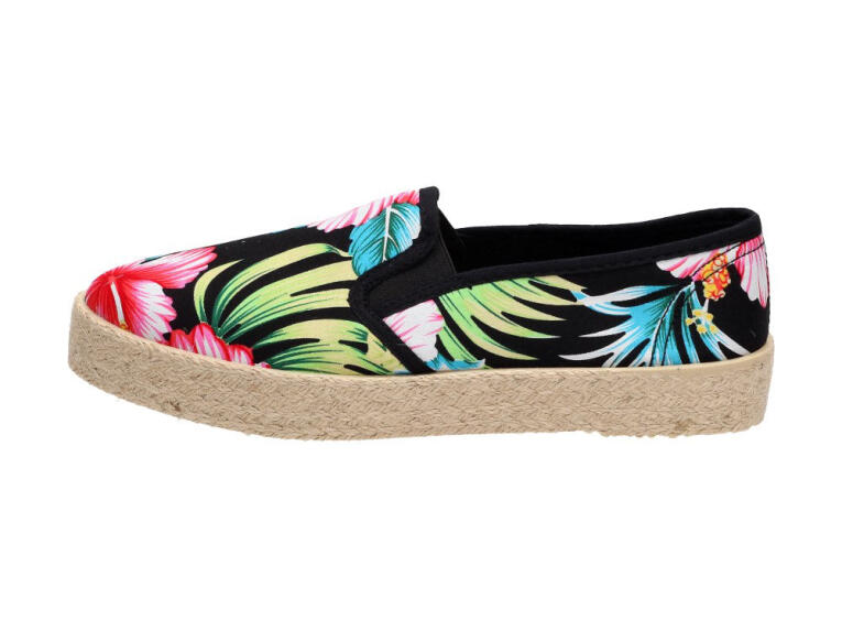 Slip On Czarne tenisówki damskie Wishot 127fl