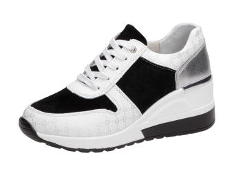 Czarne sneakersy damskie S.Barski 97687