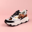 Złote sneakersy damskie POTOCKI 12030 GRUBY SPÓD