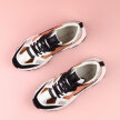 Złote sneakersy damskie POTOCKI 12030 GRUBY SPÓD