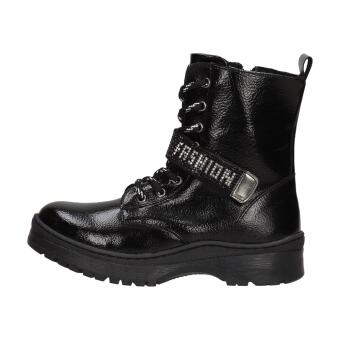 Czarne botki dla dziewczynki, glany NAVY DOT 61068