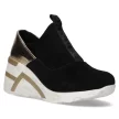 Czarne sneakersy damskie na koturnie FILIPPO DP3652/22