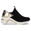 Czarne sneakersy damskie na koturnie FILIPPO DP3652/22