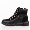 Czarne skórzane botki damskie na traperze T.Sokolski Z25-240