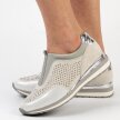 Szare sneakersy damskie, półbuty M.DASZYŃSKI 2169-3