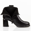 Czarne skórzane botki damskie na słupku T.Sokolski Z25-216