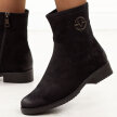 Czarne zamszowe botki damskie Vinceza 58594