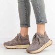 Beżowe skórzane sneakersy damskie na platformie T.Sokolski Z24-276