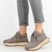 Beżowe skórzane sneakersy damskie na platformie T.Sokolski Z24-276