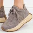 Beżowe skórzane sneakersy damskie na platformie T.Sokolski Z24-276