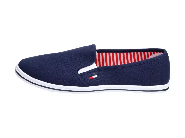 Slip On Granatowe tenisówki damskie Wishot 066