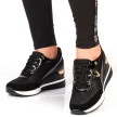 Czarne sneakersy półbuty damskie VINCEZA 10574 BK/BK