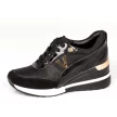 Czarne sneakersy półbuty damskie VINCEZA 10574 BK/BK