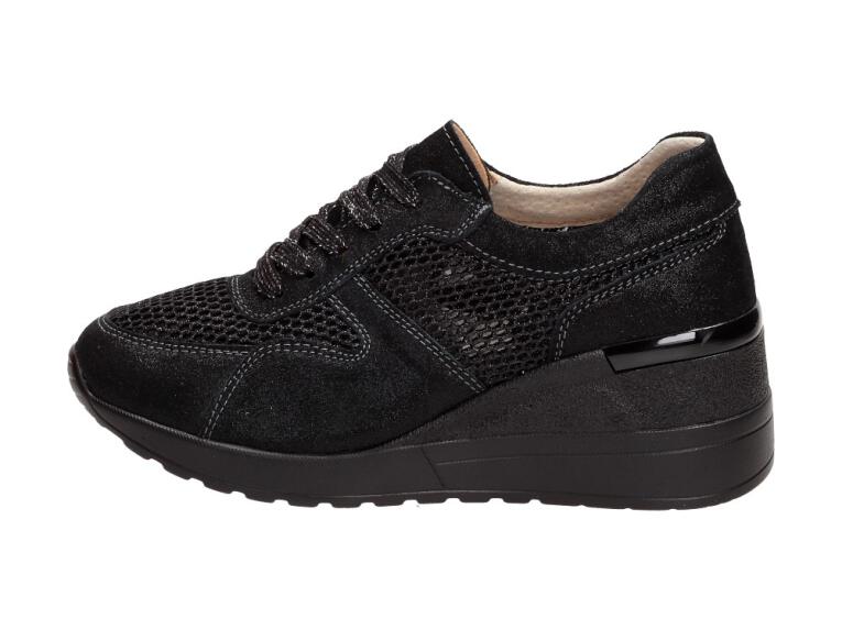 Czarne sneakersy damskie S.BARSKI 97705