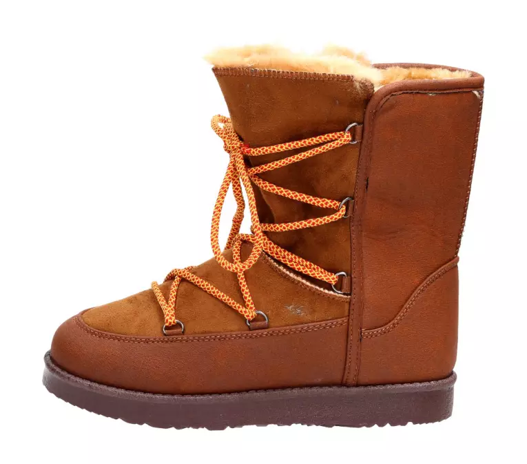 Ciepłe śniegowce damskie Kylie Crazy 503 Camel