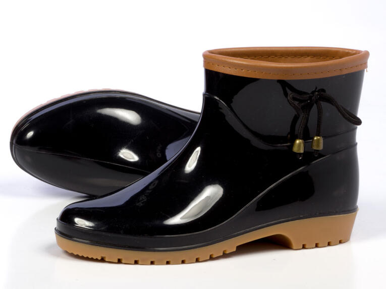 -50% Czarne kalosze Demar Lily ocieplane