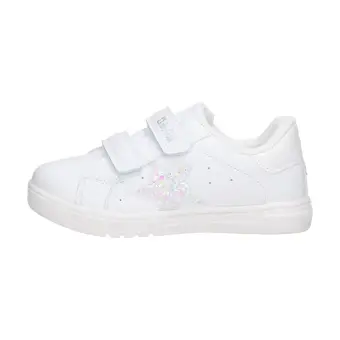 Białe sportowe buty dziecięce z eko skóry na rzepy Big Star Kk374028 Memory Foam