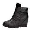 Czarne botki damskie sneakersy J.Star J0094